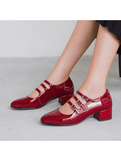 Women's fashion thick heel high heels