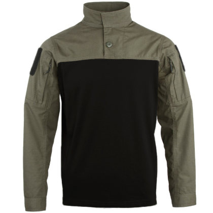 Men's Outdoor Sports Stand Collar Contrasting Tactical Top