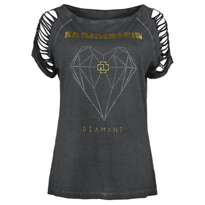 Womens printed cutout T-shirt